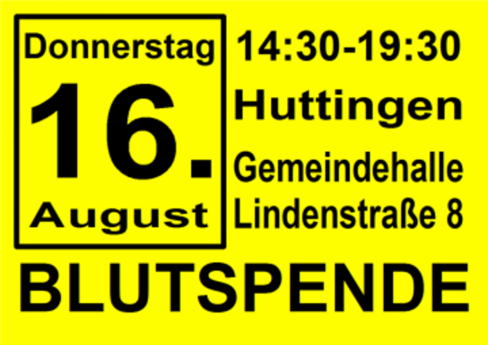 Blutspendeplakat